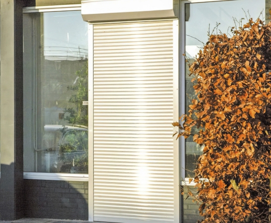 Рольставни на двери в Павловской