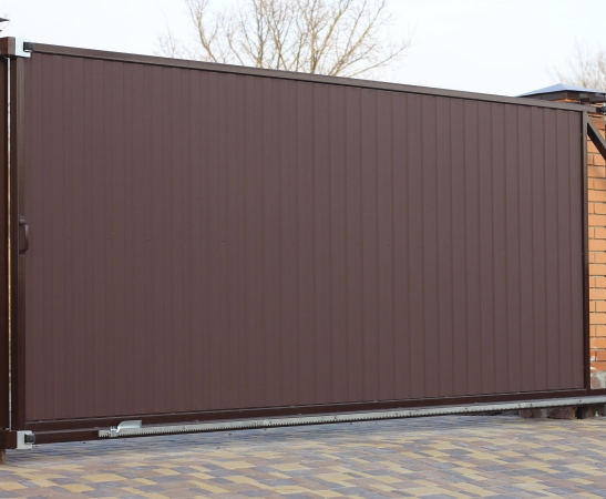 Откатные ворота в Павловской