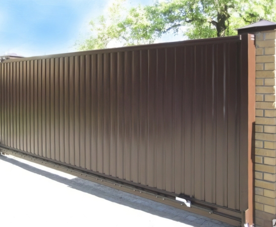 Ворота из профнастила в Павловской